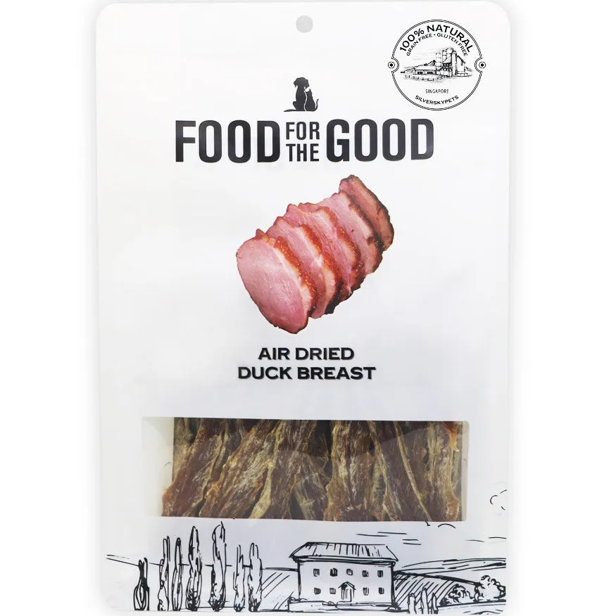 25% OFF: Food For The Good Duck Breast Air-Dried Treats For Cats & Dogs 300g