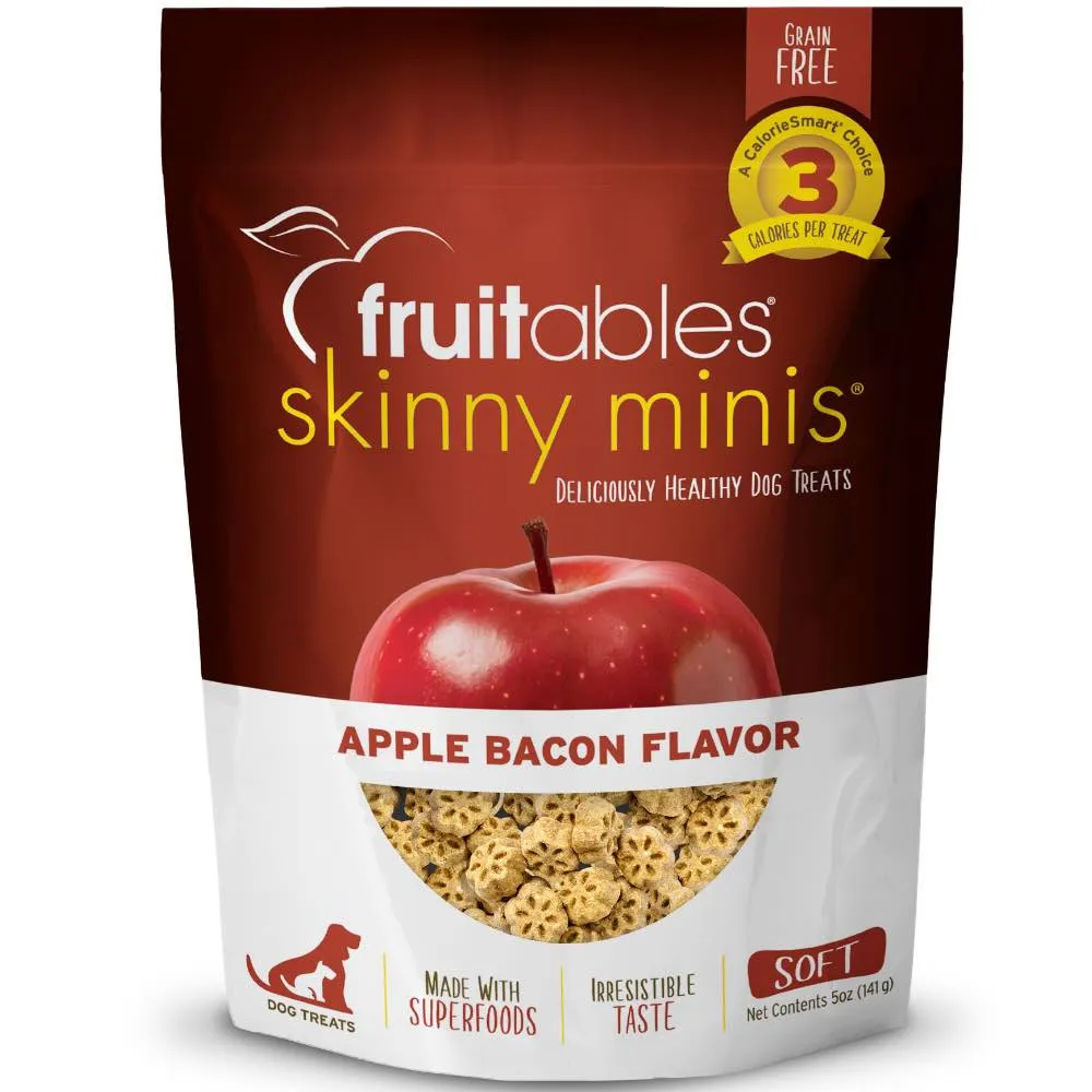 $4 OFF: Fruitables Skinny Minis Apple Bacon Chewy Dog Treats 5oz