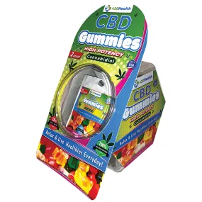 420 Health CBD Gummies 40mg 2 Count Pouch Bowl of 25