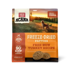 ACANA Freeze-Dried Free-Run Turkey Recipe High Protein Patties Dog Food