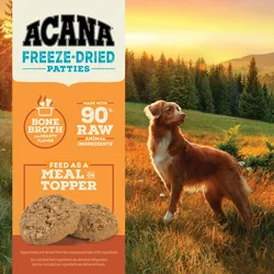 ACANA Freeze-Dried Free-Run Turkey Recipe High Protein Patties Dog Food