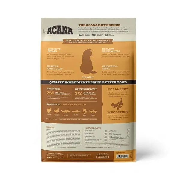 ACANA Meadowlands Freeze Dried Coated Grain Free Dry Cat Food