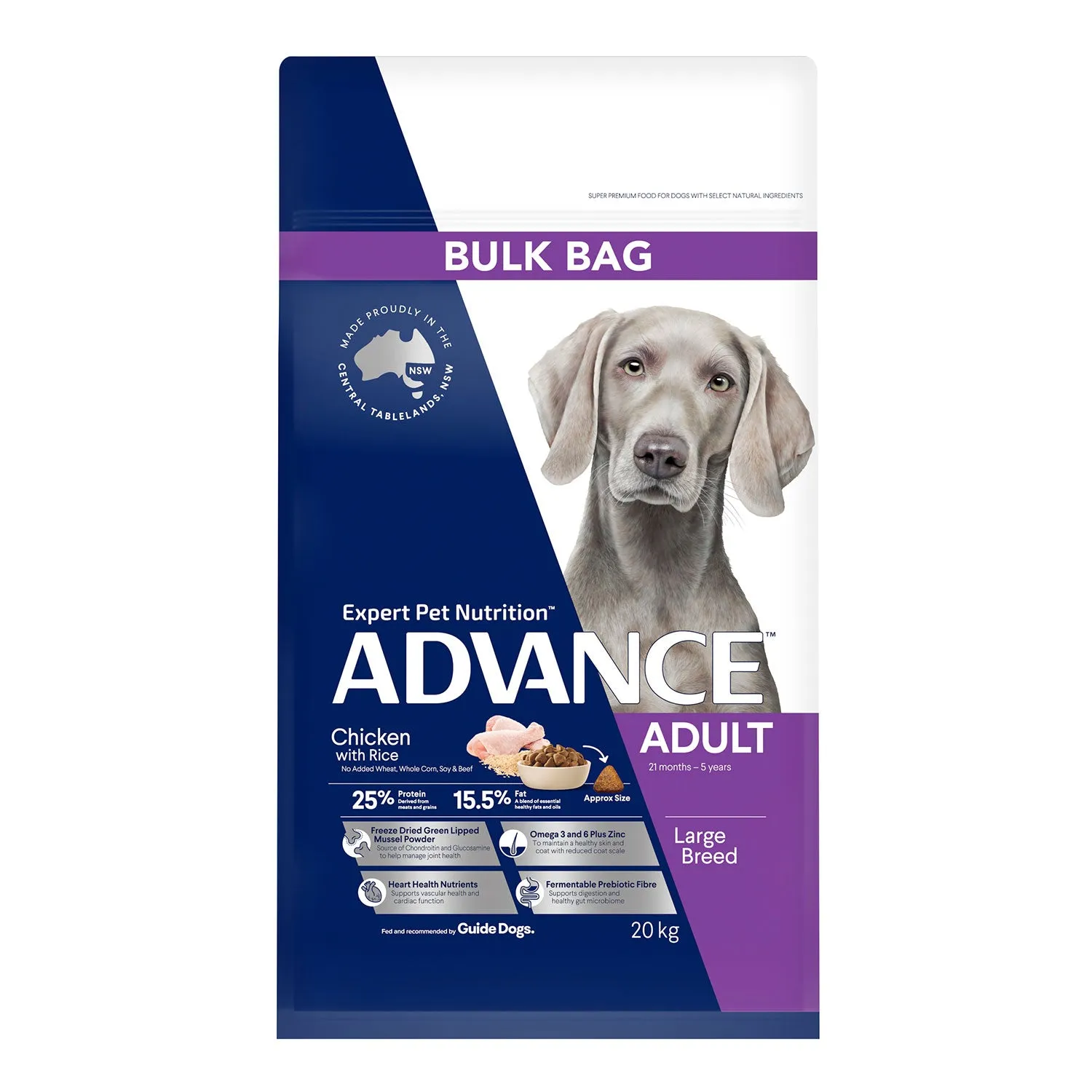 Advance Large Breed Chicken & Rice Adult Dry Dog Food