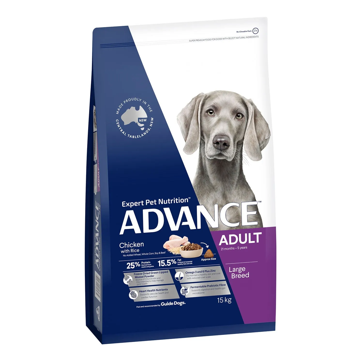 Advance Large Breed Chicken & Rice Adult Dry Dog Food