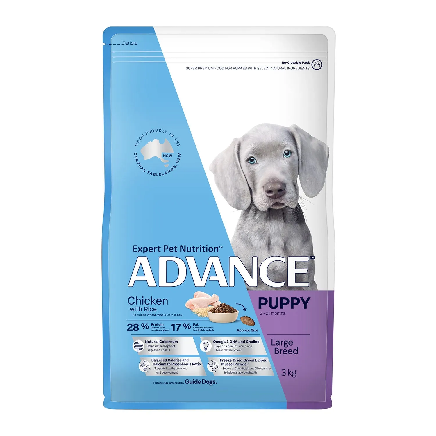 Advance Large Breed Chicken & Rice Puppy Dry Dog Food