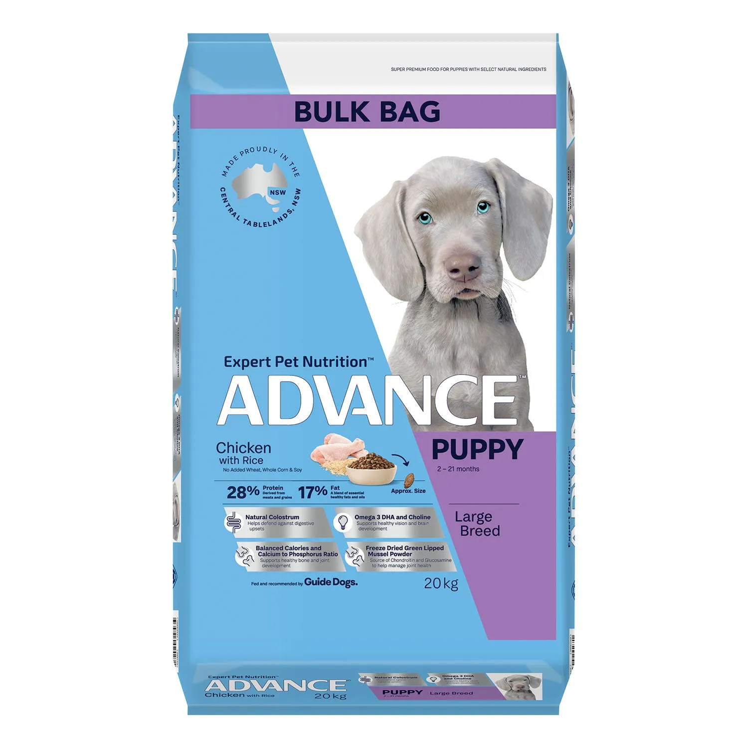 Advance Large Breed Chicken & Rice Puppy Dry Dog Food