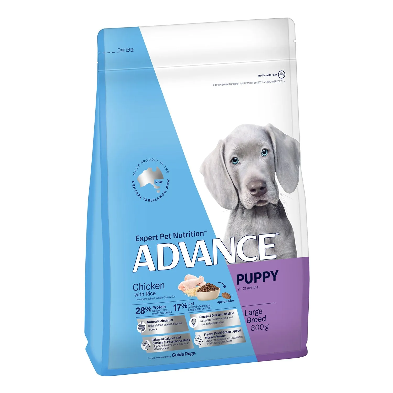 Advance Large Breed Chicken & Rice Puppy Dry Dog Food