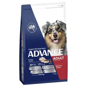 Advance Turkey and Rice Medium Breed Adult Dog Dry Food 15kg