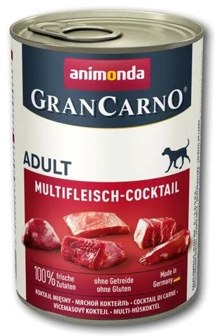 Animonda Grancarno Adult Meat Cocktail - Wet Dog Food - 400G