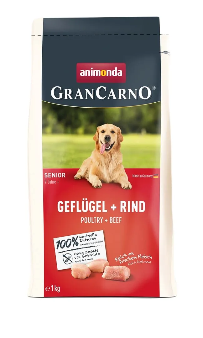 Animonda Grancarno Senior Poultry With Beef - Dry Dog Food - 1Kg