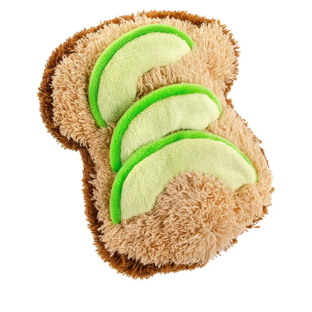 Avocado Toast Plush Dog Toy