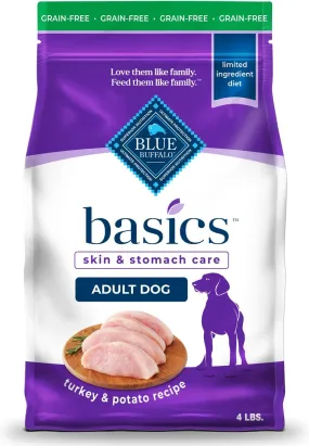 Blue Buffalo Basics Grain Free Adult Turkey and Potato Dry Dog Food