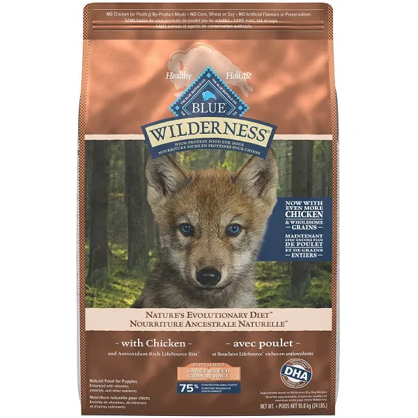 Blue Buffalo Wilderness Large Breed Puppy With Grain Dog Food