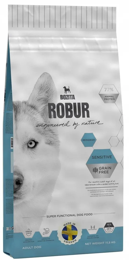 Bozita Robur Grain Free Reindeer - Dry Dog Food - 11,5Kg