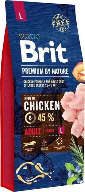 Brit Premium By Nature Junior L Chicken - Dry Dog Food - 15 Kg