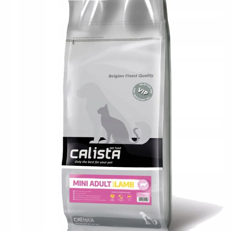 Calista Mini Adult Lamb - Dry Dog Food - 12Kg