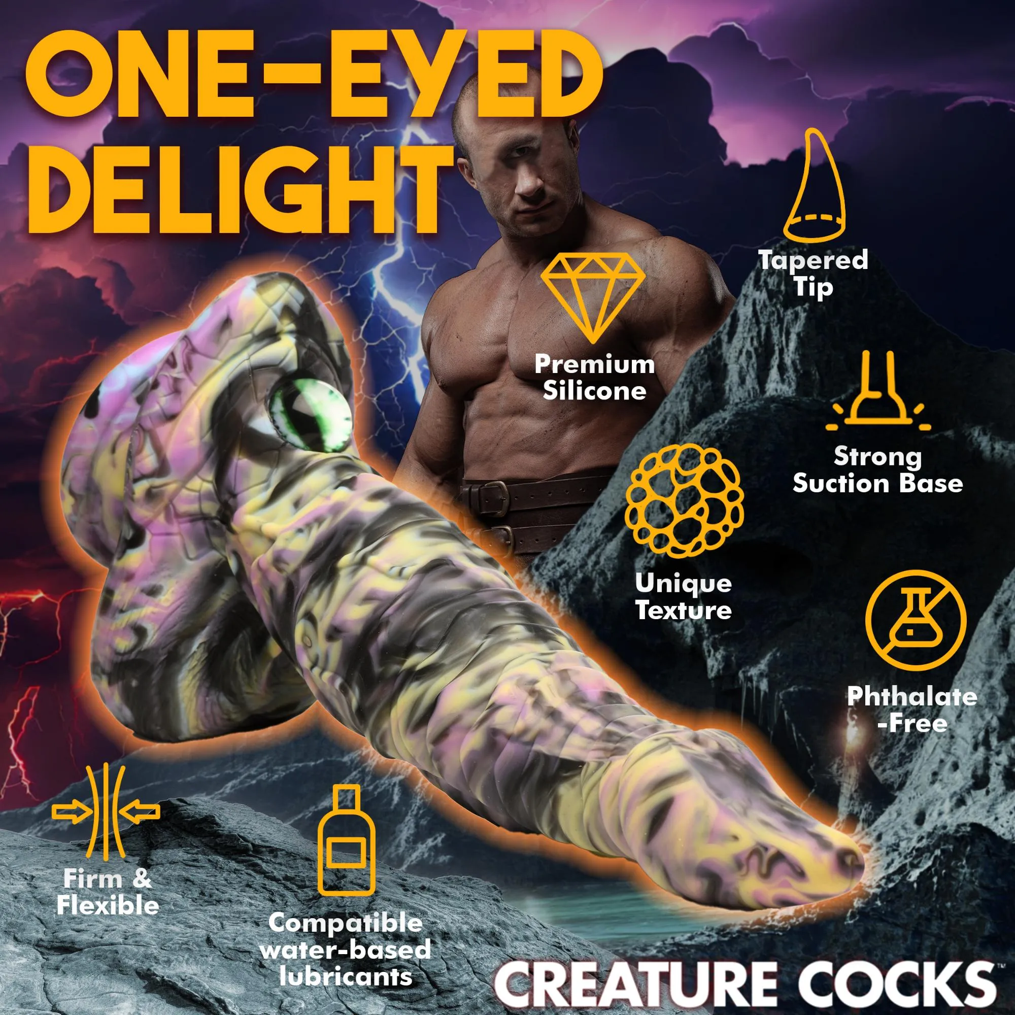 Creature Cocks Cyclops Monster Silicone Dildo