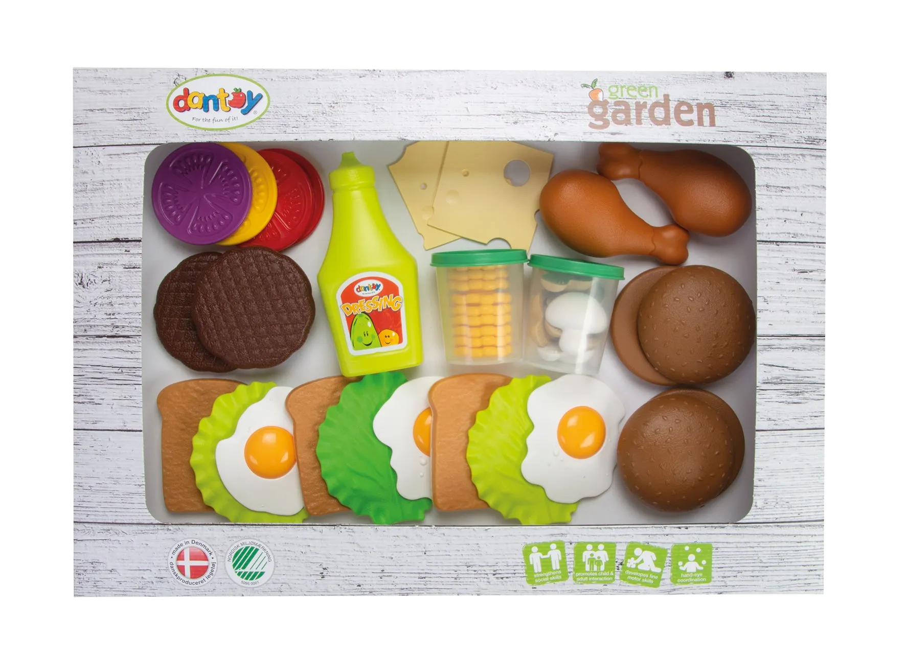 Dantoy Green Garden Playfood 43 pcs