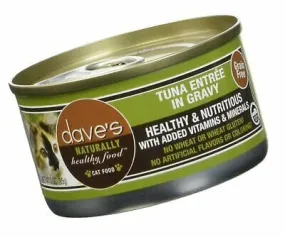 Dave's Pet Food Naturally Healthy Grain Free Tuna Entree in Gravy