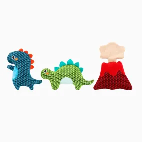 Dino Buds 3D Air Mesh Dog Toy Set