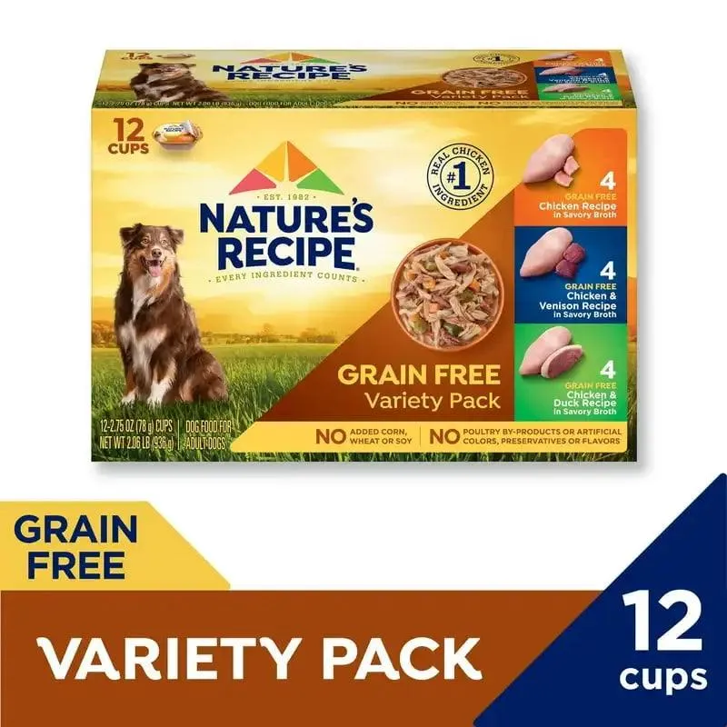 Dog Food Variety Pack 12x2.75 oz