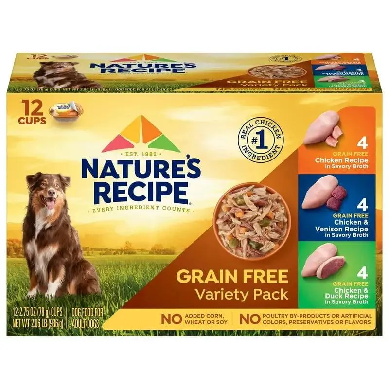 Dog Food Variety Pack 12x2.75 oz