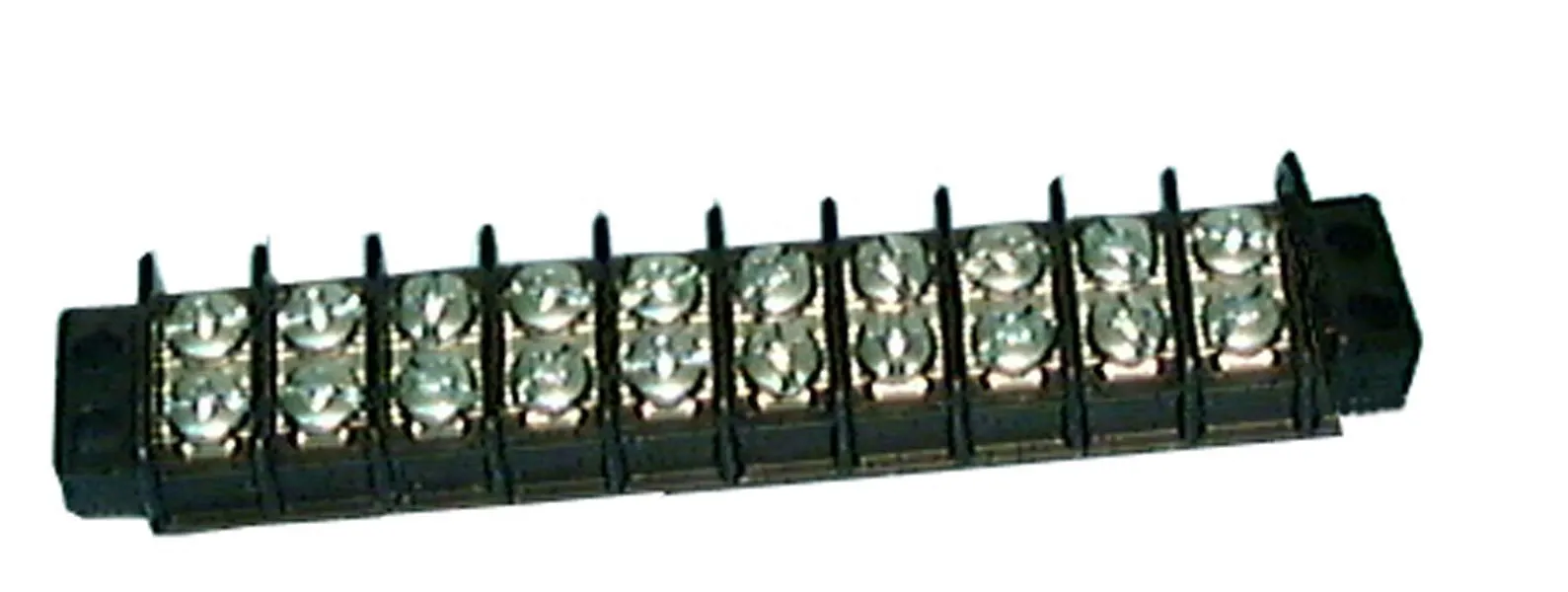 Dual Row Barrier Strip, 30A Max, 10 Poles