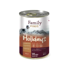 Family First Holidays Adult Lamb, Beef, Potato - Wet Dog Food 400G