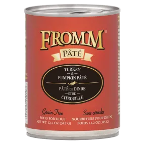 Fromm Turkey & Pumpkin Pate Grain-Free Canned Dog Food 12.2oz