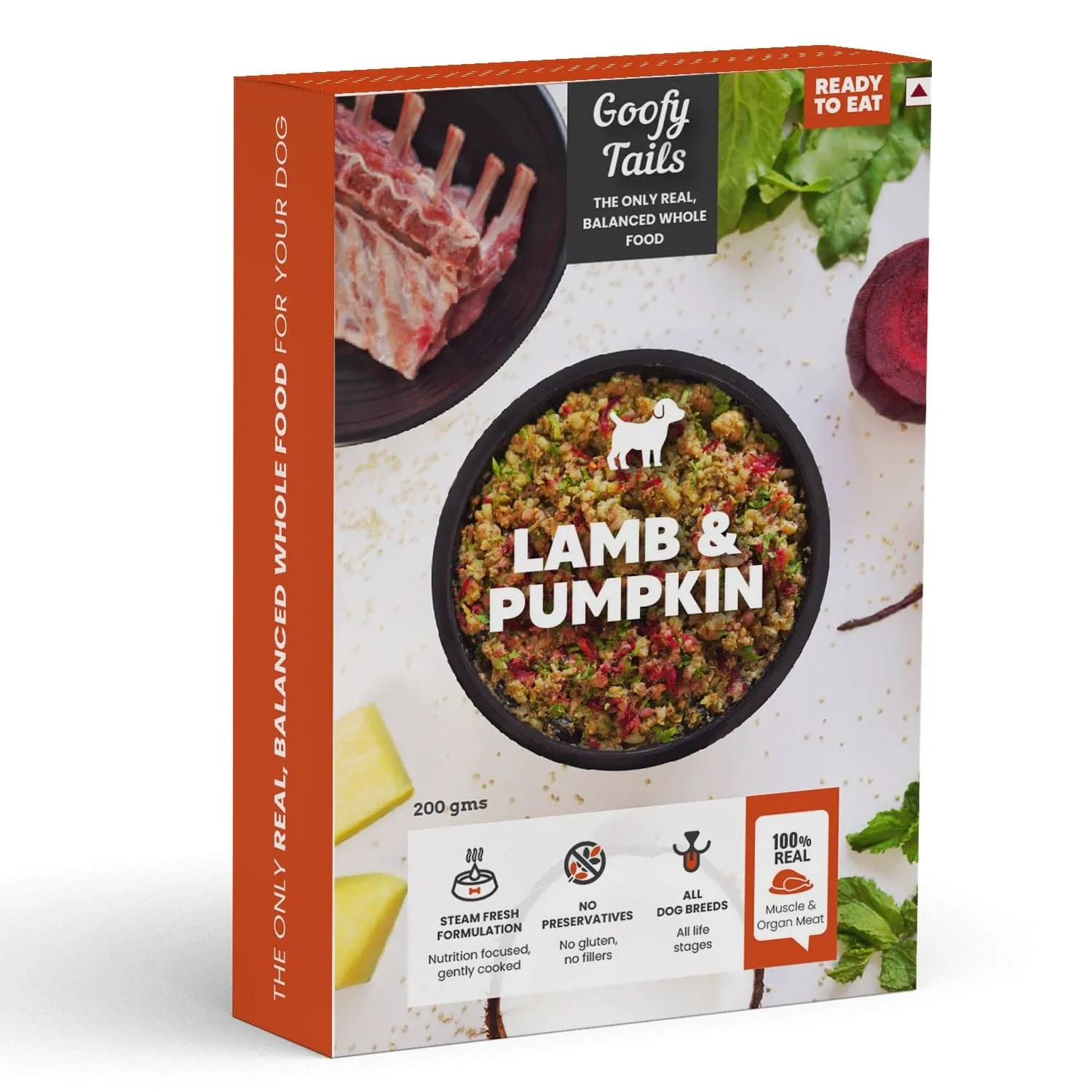 Goofy Tails Lamb and Pumpkin Fresh Food for Dogs and Puppies Buy 1 Get 1 (BOGO)