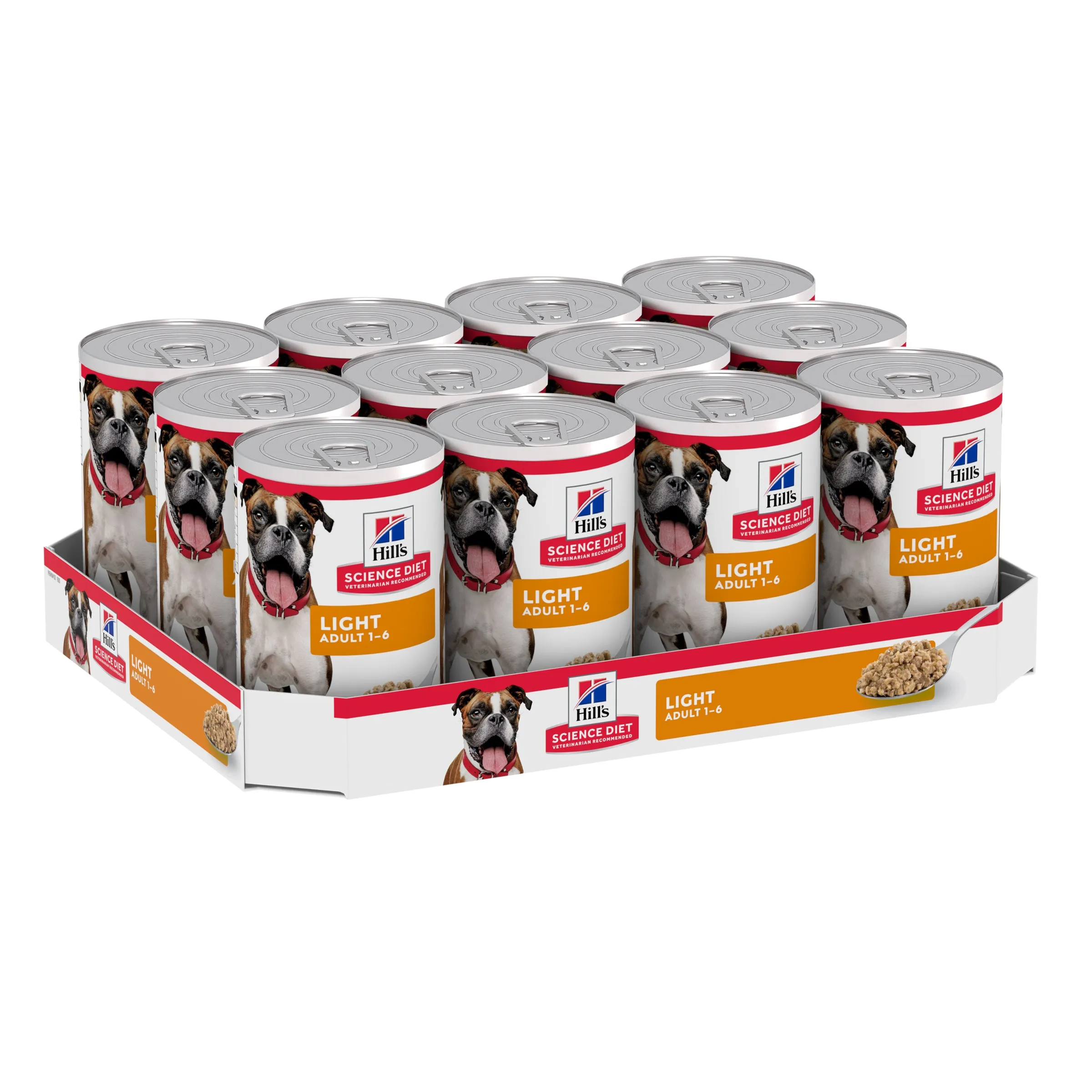 Hill's Science Diet Adult Light Canned Dog Food 370g x 12