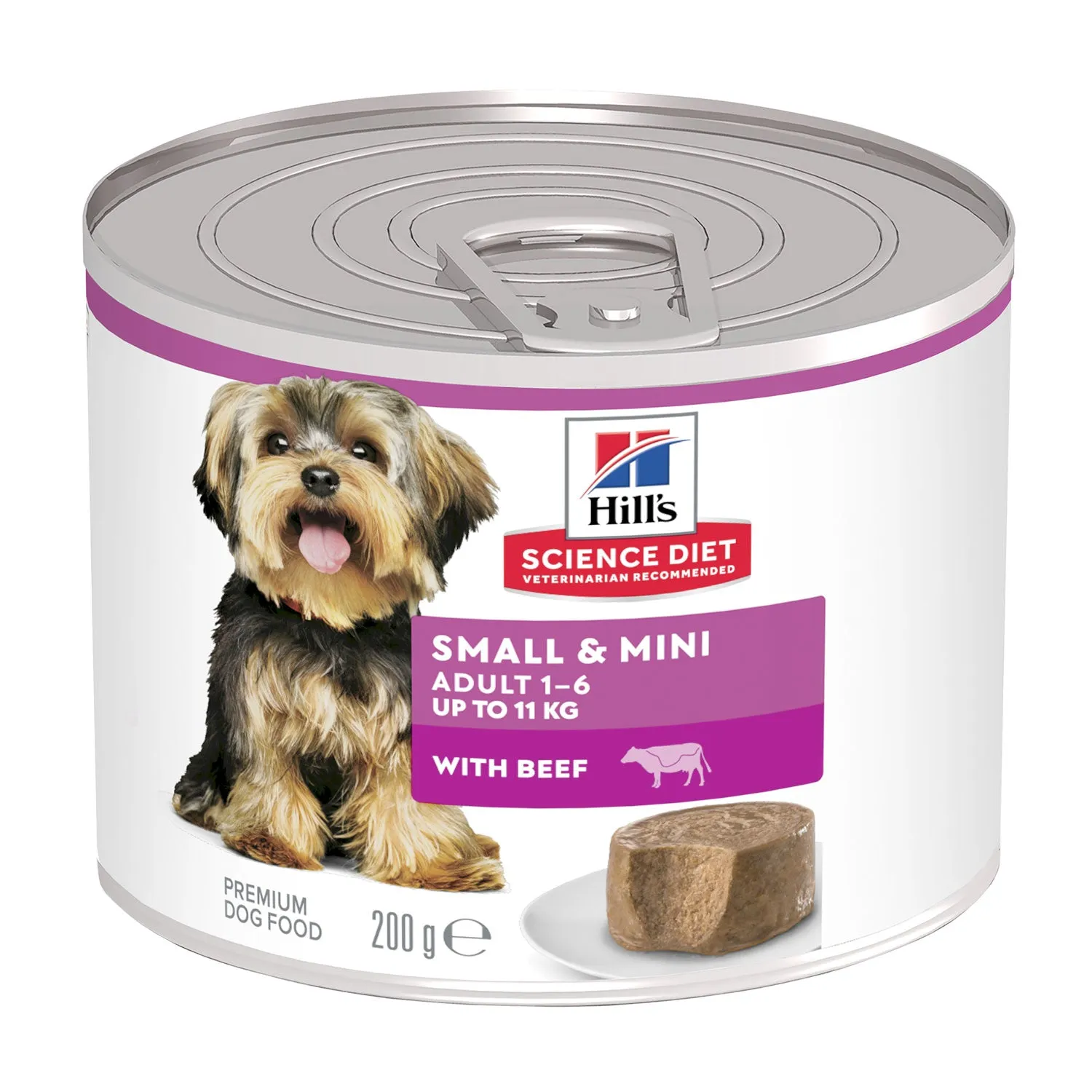 Hills Science Diet Small & Mini Beef 1-6 Adult Canned Dog Food