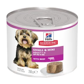 Hills Science Diet Small & Mini Beef 1-6 Adult Canned Dog Food