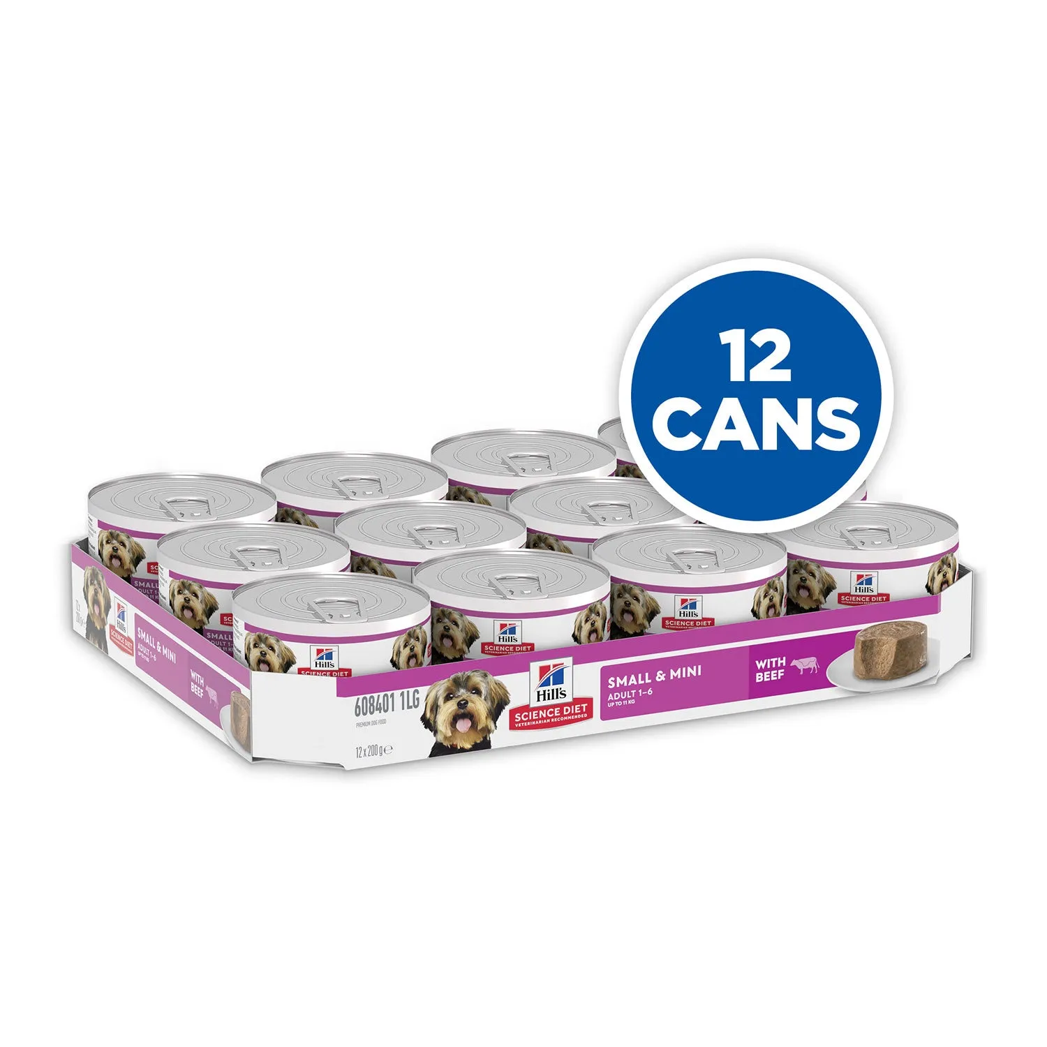 Hills Science Diet Small & Mini Beef 1-6 Adult Canned Dog Food