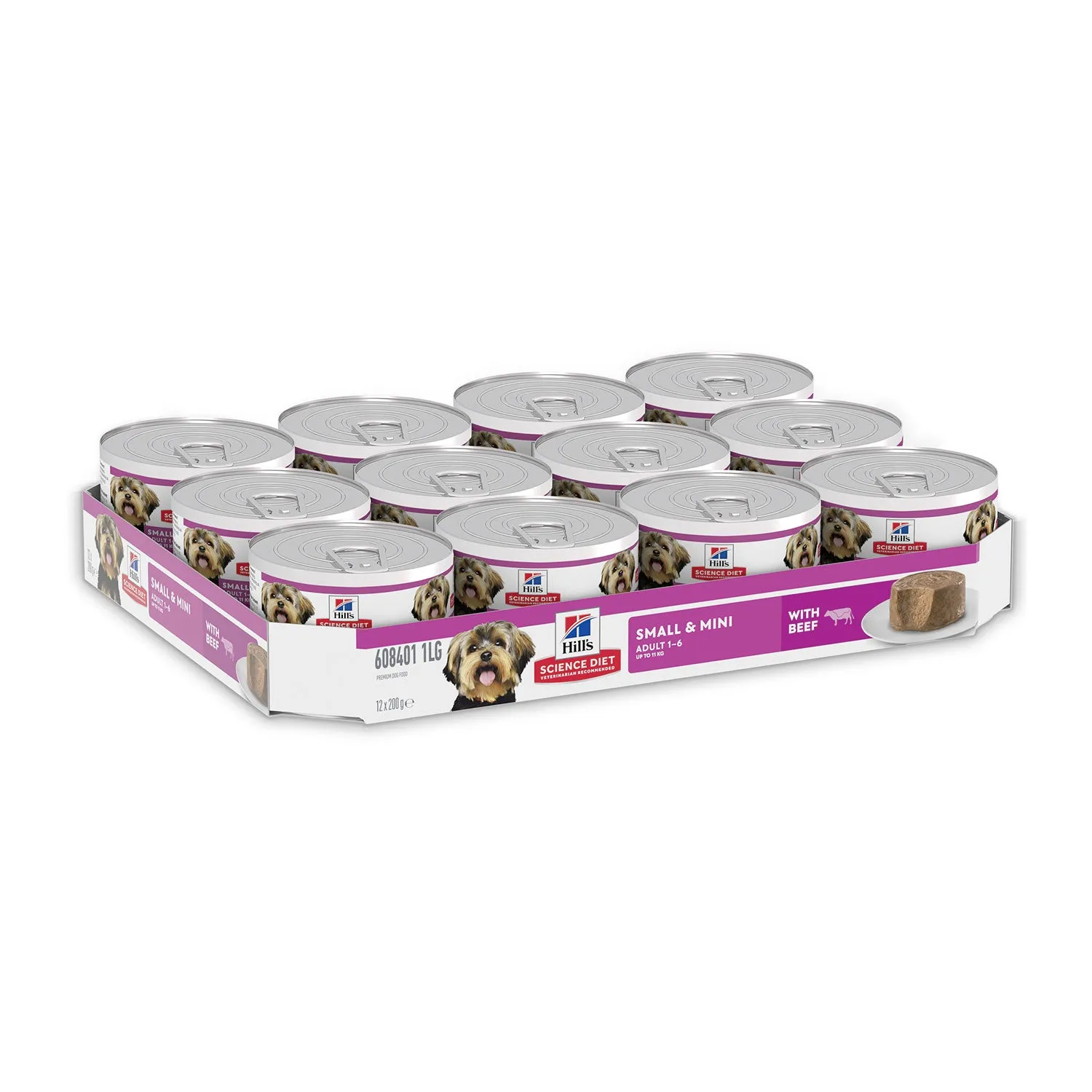 Hills Science Diet Small & Mini Beef 1-6 Adult Canned Dog Food