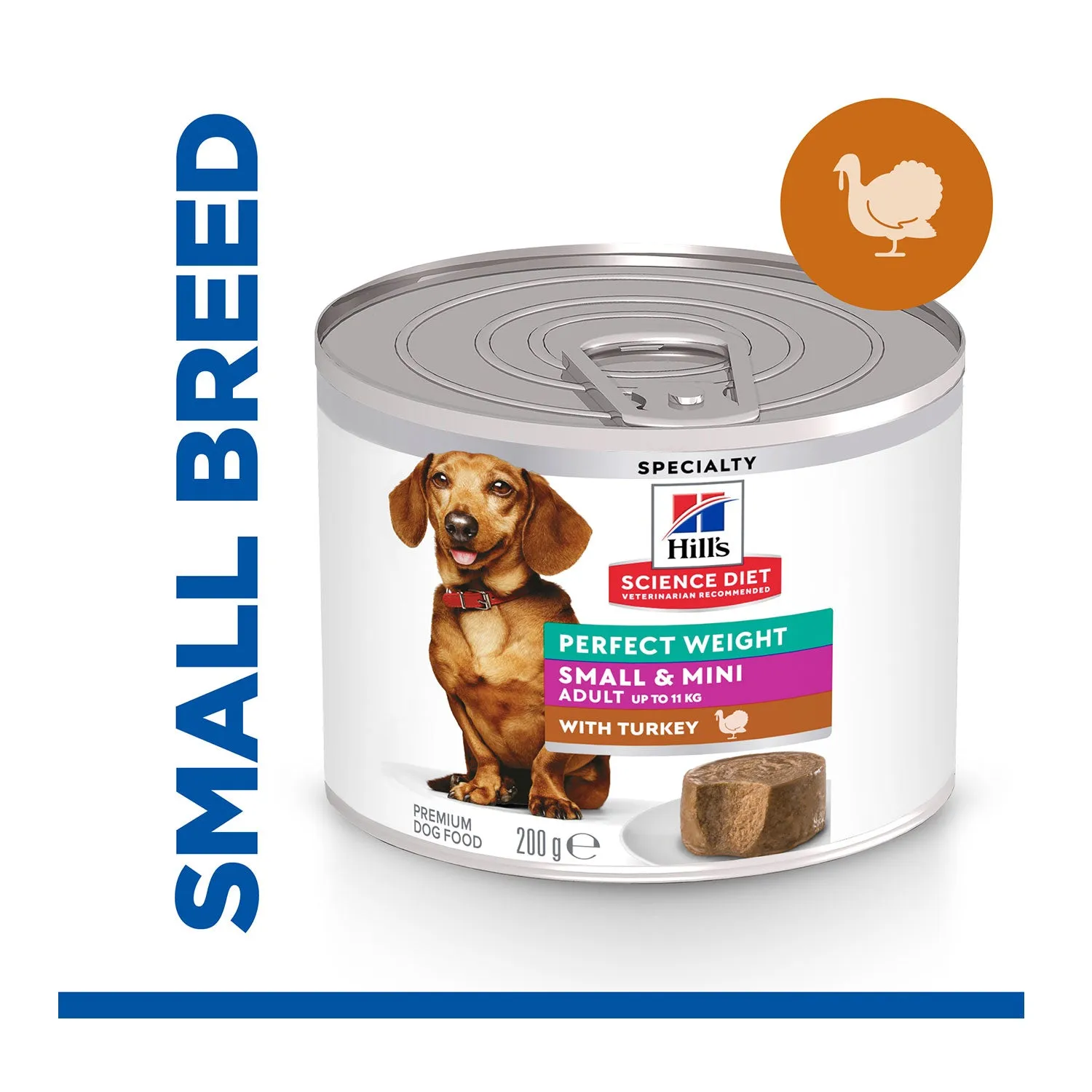 Hills Science Diet Small & Mini Perfect Weight Turkey Adult Canned Dog Food