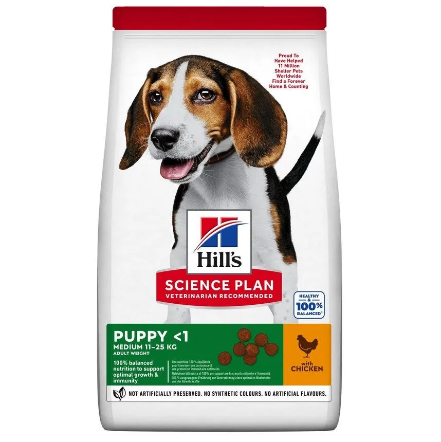 Hill's Sp Canine Puppy Medium Chicken - Dry Dog Food - 18 Kg