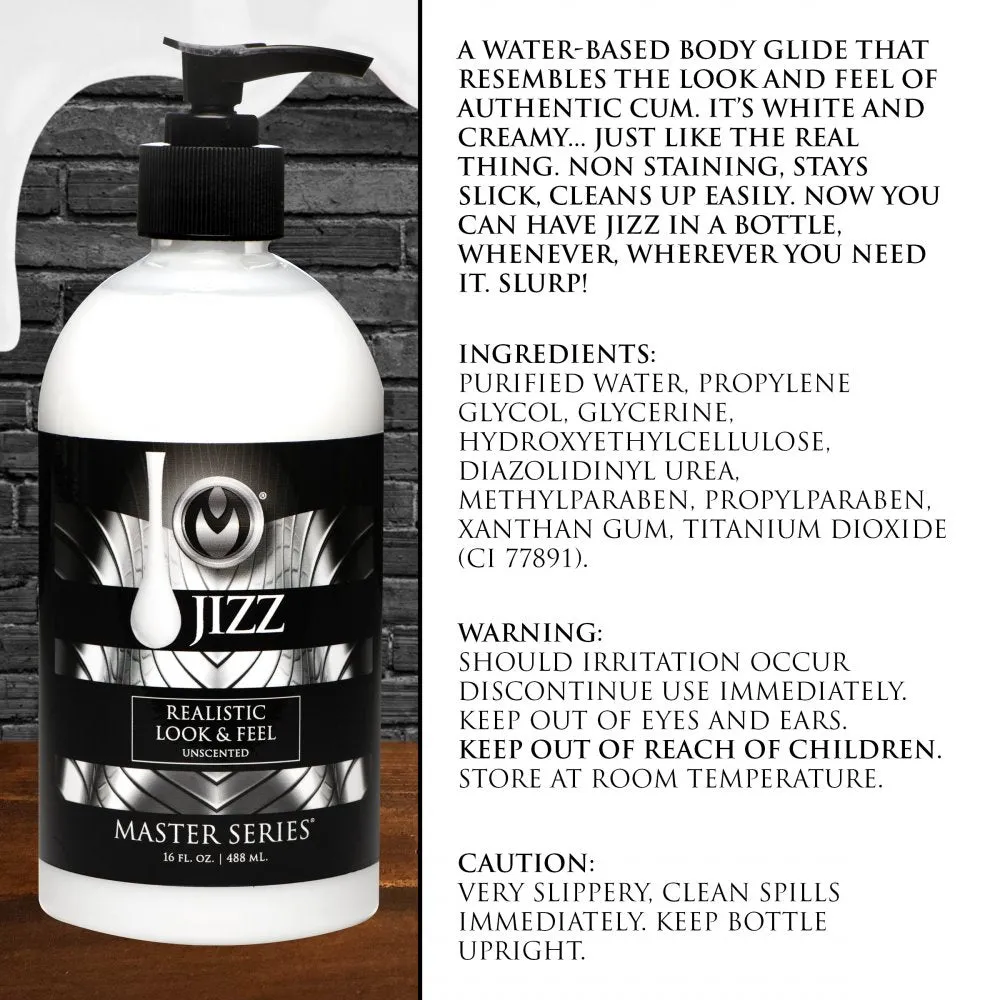 Jizz Unscented Water-based Lube  8oz