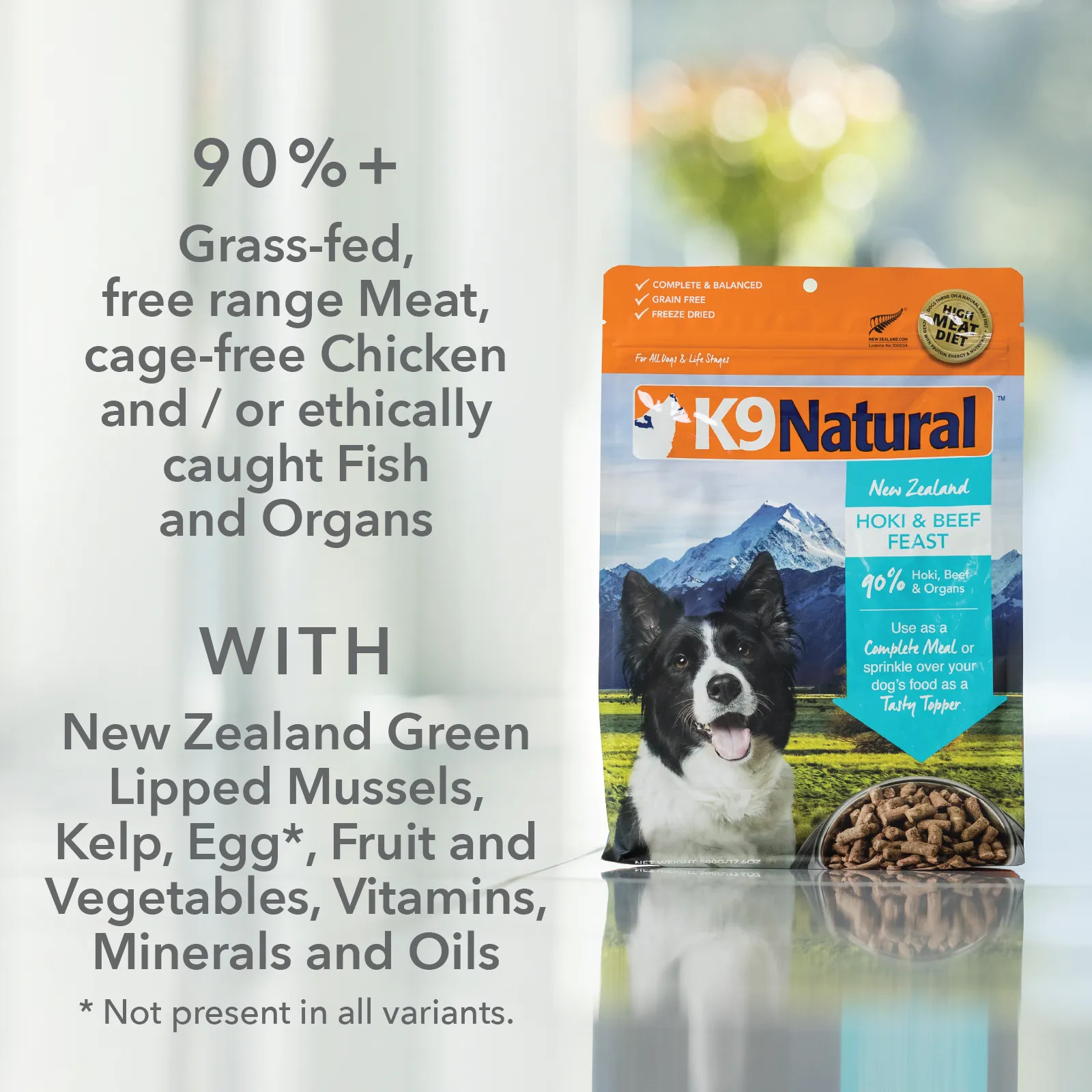 K9 Natural Grain Free Freeze Dried Dog Food Beef