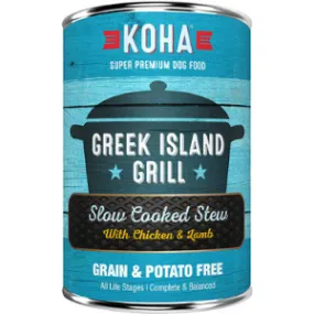 Koha Greek Island Grill Slow Cooked Stew Grain-Free Canned Dog Food 12.7 oz