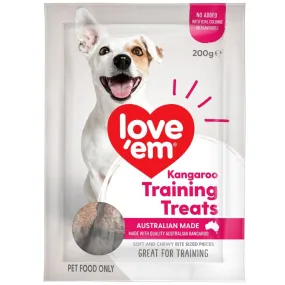 Love'em Kangaroo Training Dog Treats 200g