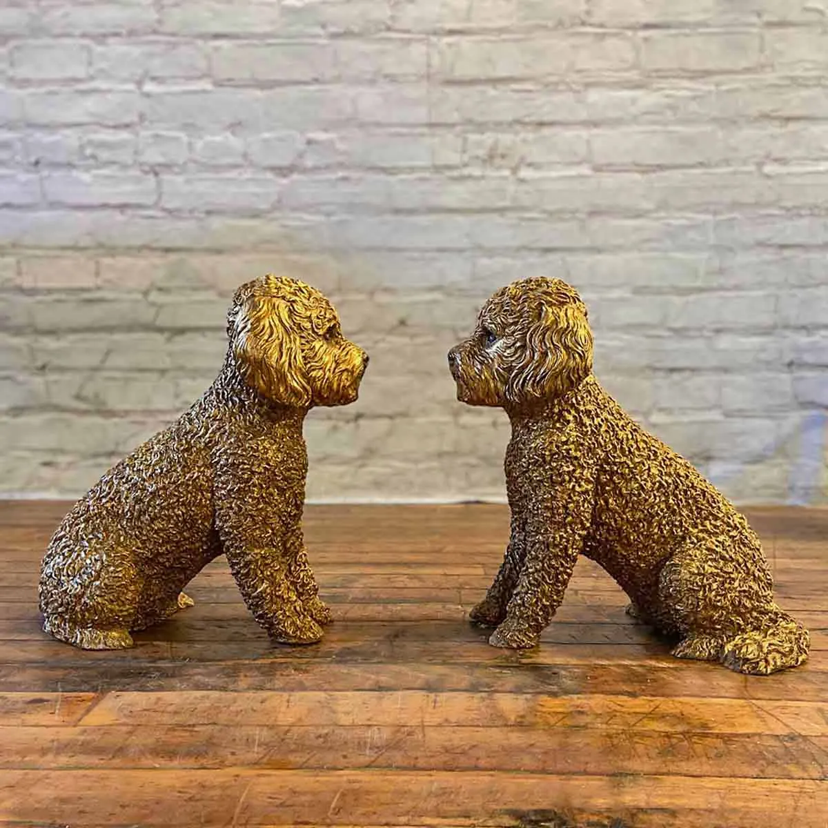 Luna Goldendoodle Dog Statue