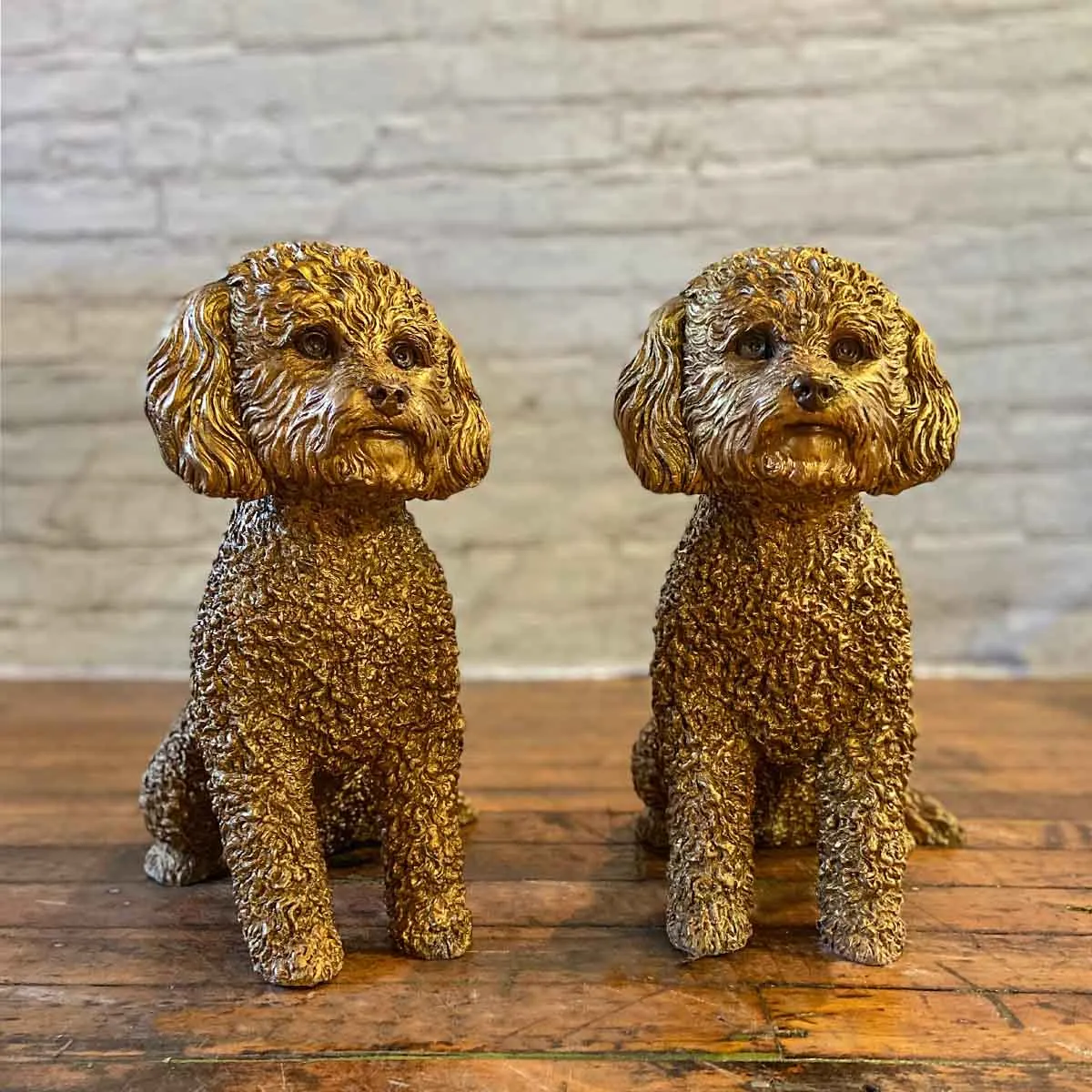 Luna Goldendoodle Dog Statue