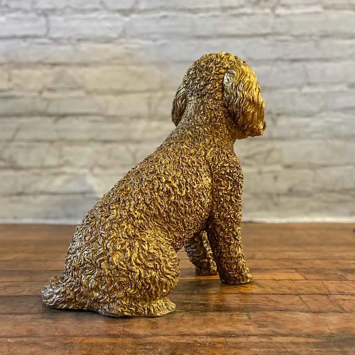 Luna Goldendoodle Dog Statue