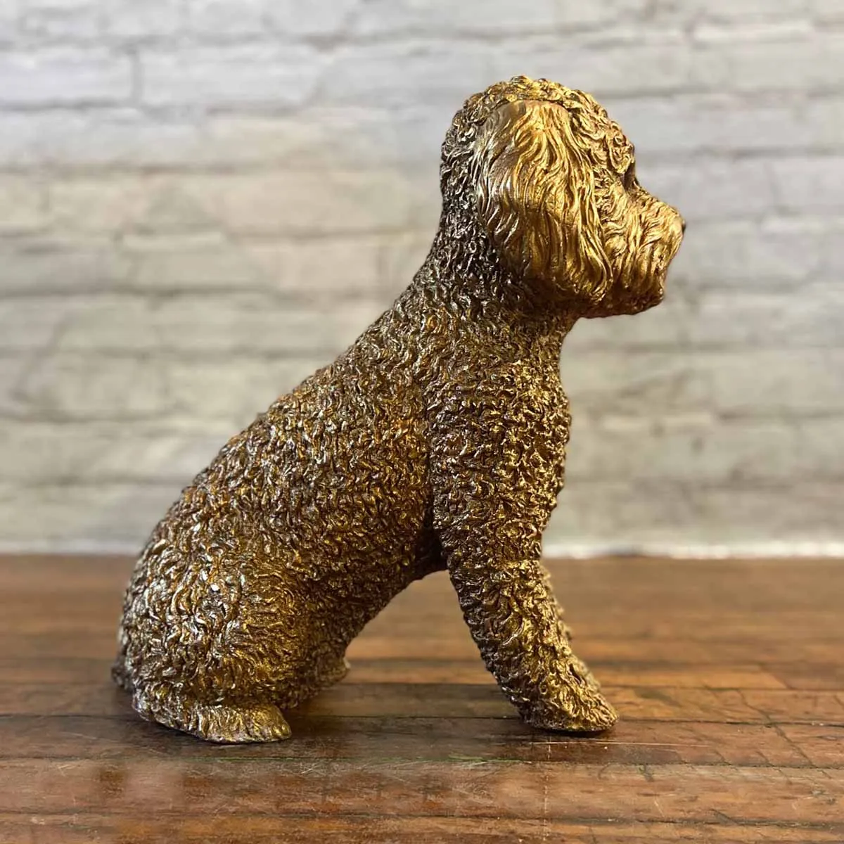 Luna Goldendoodle Dog Statue