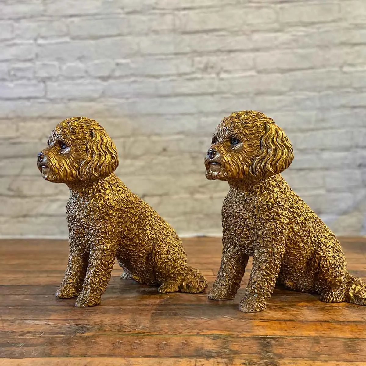 Luna Goldendoodle Dog Statue