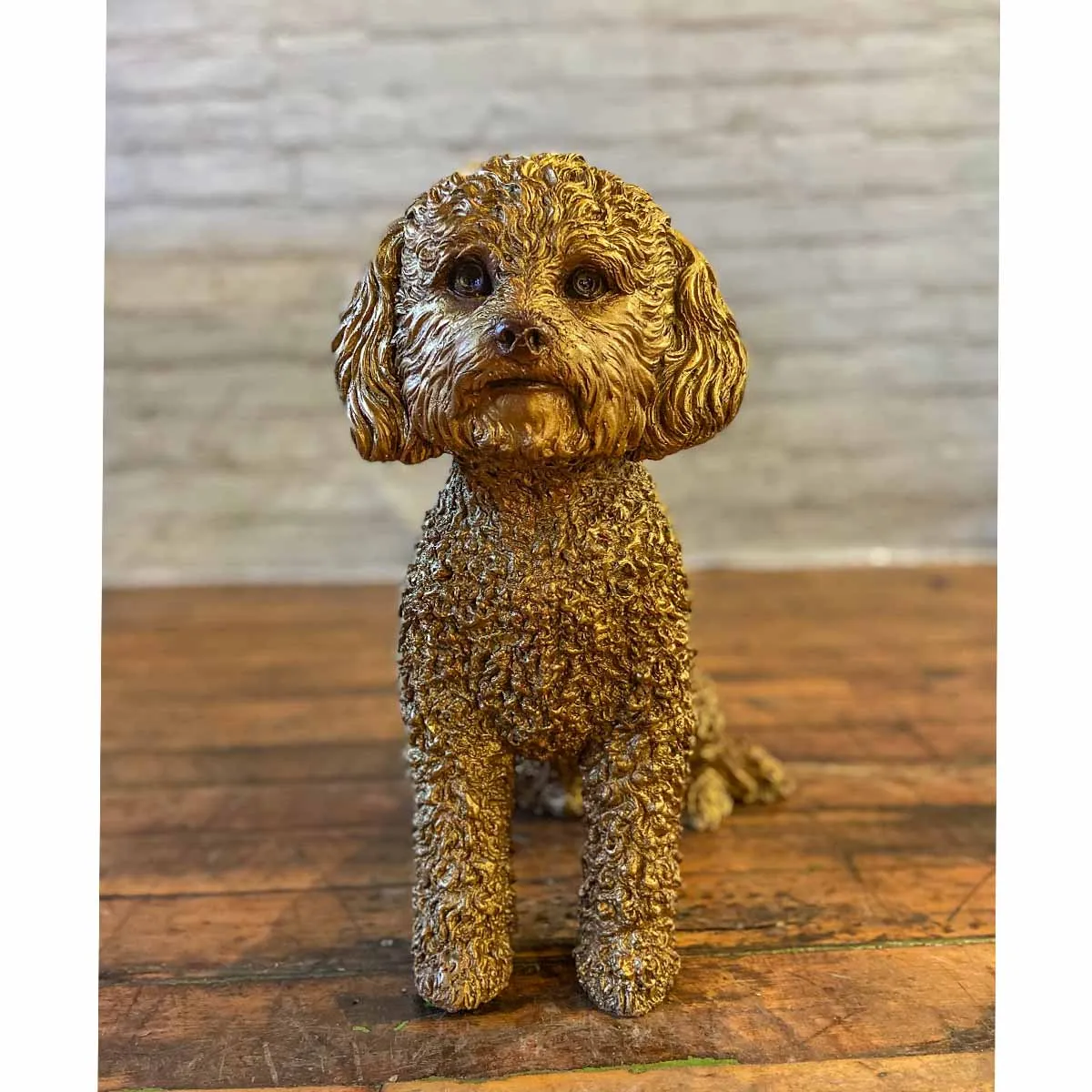 Luna Goldendoodle Dog Statue