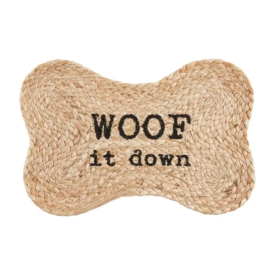 Mud Pie Jute Dog Bowl Mat