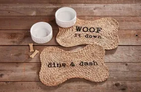 Mud Pie Jute Dog Bowl Mat