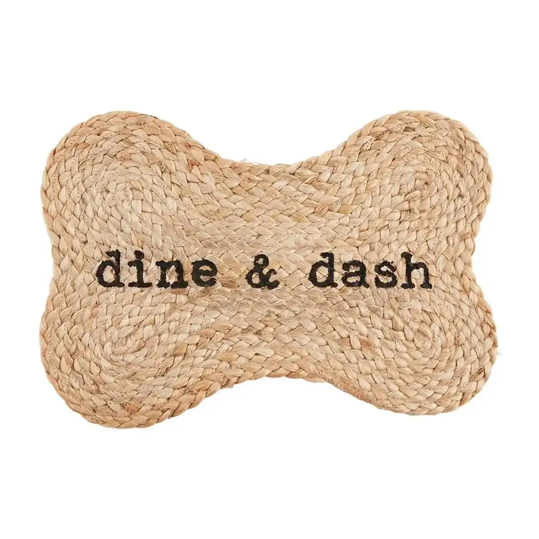 Mud Pie Jute Dog Bowl Mat